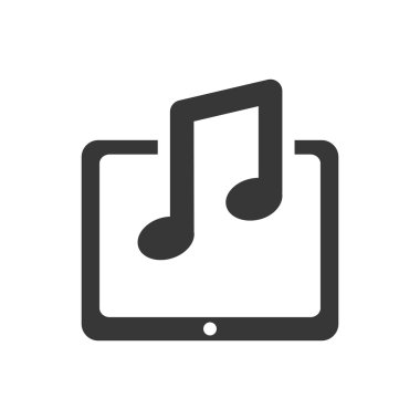 Tablet gadget teknoloji simgesi. Vektör grafiği