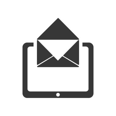 Tablet gadget teknoloji simgesi. Vektör grafiği