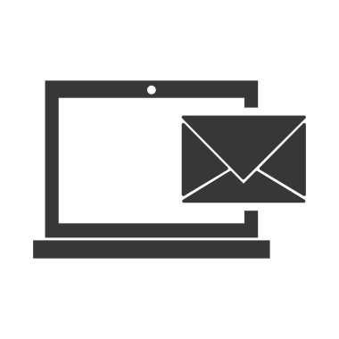 dizüstü bilgisayar becerikli alet teknoloji simgesi. Vektör grafiği