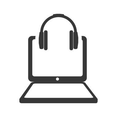 dizüstü bilgisayar becerikli alet teknoloji simgesi. Vektör grafiği