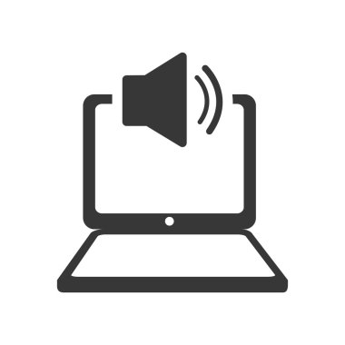 dizüstü bilgisayar becerikli alet teknoloji simgesi. Vektör grafiği