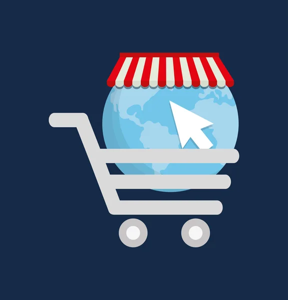Betalning online shopping ecommerce — Stock vektor