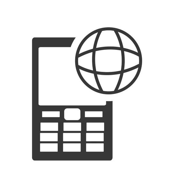 Smartphone gadget icono de la tecnología. Gráfico vectorial — Vector de stock