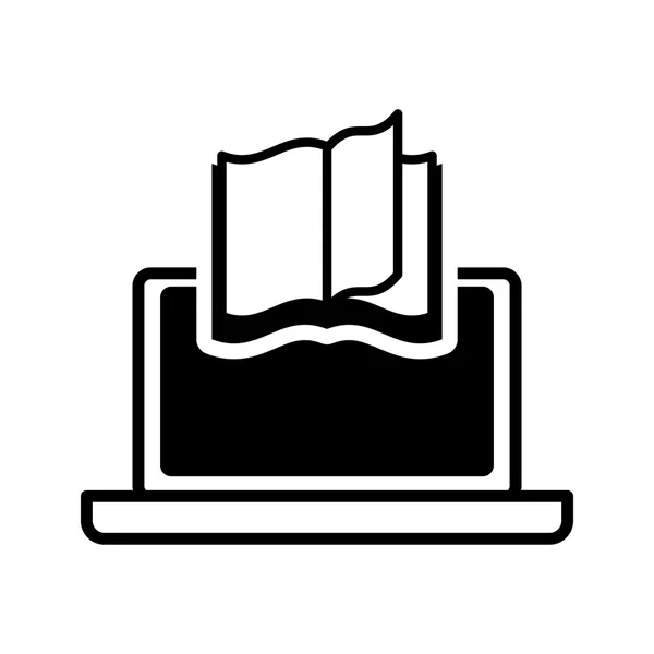 EBook-Laptop-Technologie Design — Stockvektor