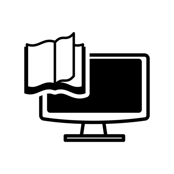 Ebook diseño de tecnología informática — Vector de stock