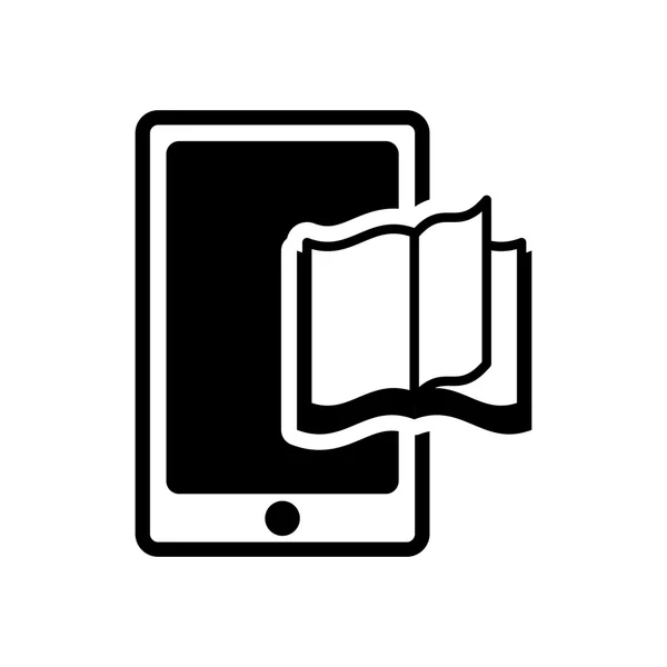 Ebook design della tecnologia smartphone — Vettoriale Stock