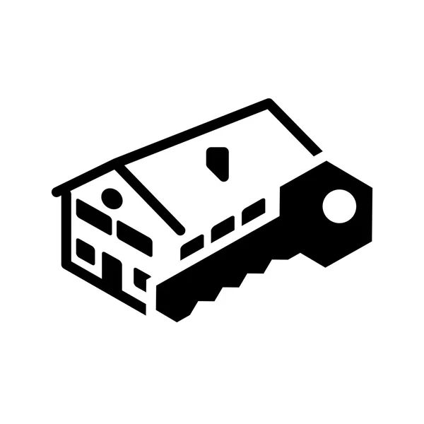 Casa casa silhouette design — Vettoriale Stock