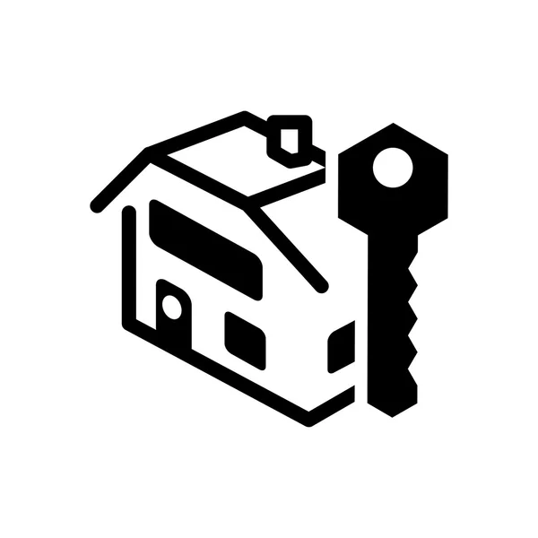 Casa casa silueta diseño — Vector de stock