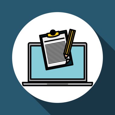 Belge vektör çizim vektör simgesi