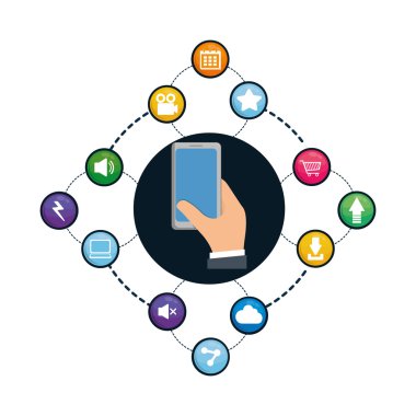 Smartphone sosyal medya tasarım