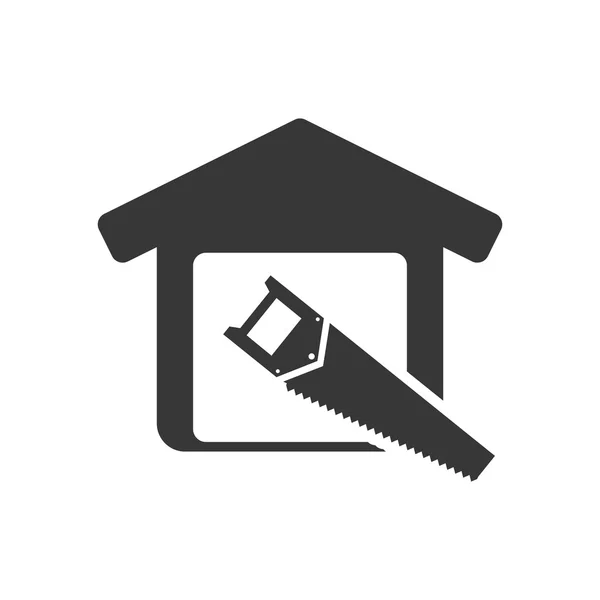 Tool house repair design — Stock Vector