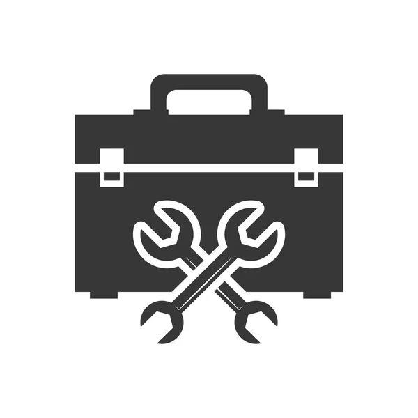 Kit de herramientas caja de reparación diseño — Archivo Imágenes Vectoriales