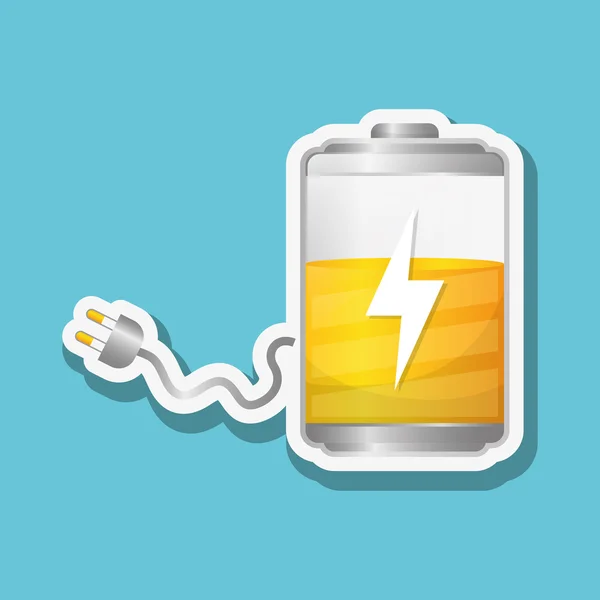 Illustrazione vettoriale batteria — Vettoriale Stock