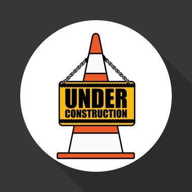 Şantiye vektör tasarımı altında