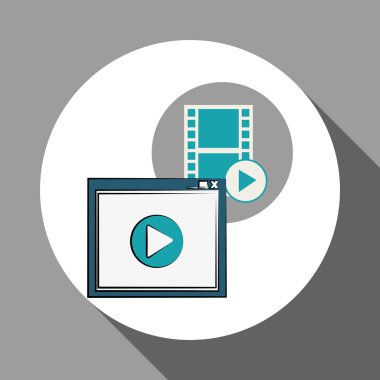 Film simgesi, vektör tasarımı