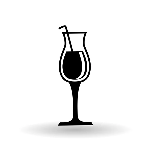 Cocktail-Design auf weißem Hintergrund, Vektorillustration — Stockvektor