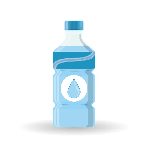 Water ontwerp op witte achtergrond, vectorillustratie — Stockvector