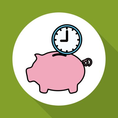 Zaman, vektör çizim grafik tasarım