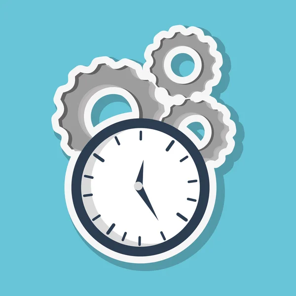 Graphic design of time , vector illustration — Stock Vector