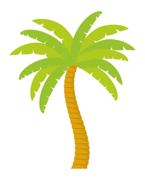 Palmiye ağaç doğa endüstriyel tesis tasarımı — Stok Vektör