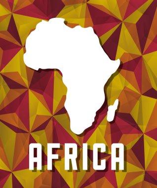 Düz resimde Afrika tasarım hakkında