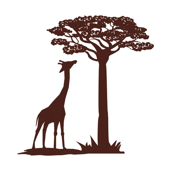 Ilustración plana sobre el diseño de África — Archivo Imágenes Vectoriales