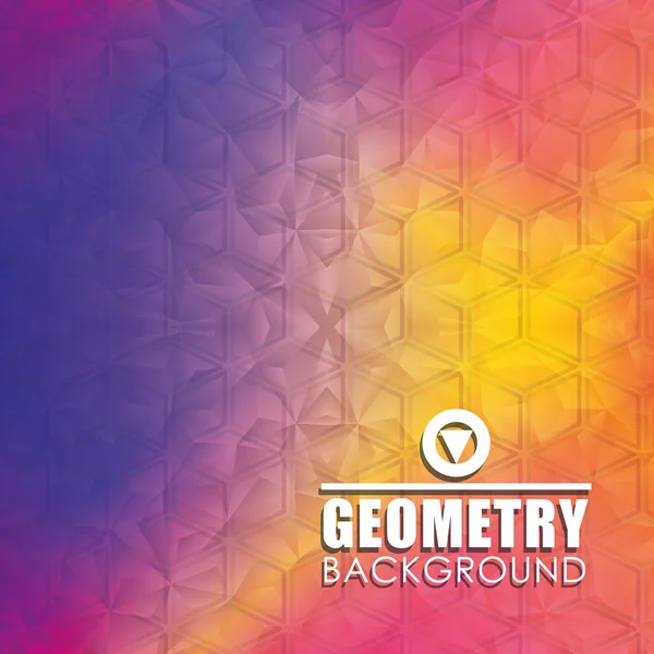 Geometry multicolored background, vector design — Stock Vector