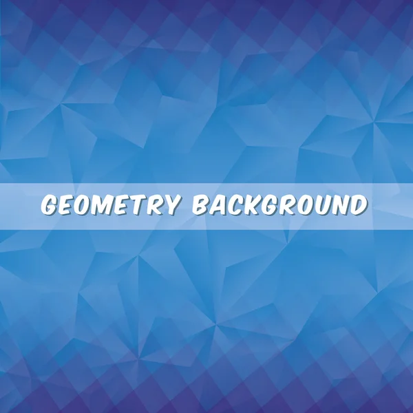 Geometrie blauer Hintergrund, Vektordesign — Stockvektor
