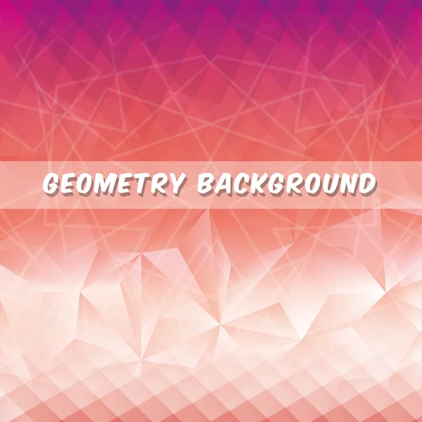 Geometría fondo multicolor, diseño de vectores — Vector de stock