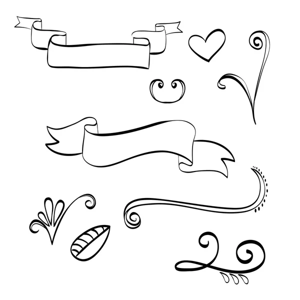 Flat illustration om Doodle design — Stock vektor