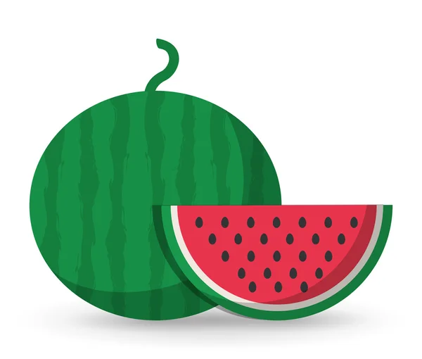 Frukt hälsosamma ekologiska livsmedel design — Stock vektor
