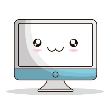 Kawaii cartoon teknoloji tasarım