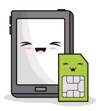 Kawaii cartoon teknoloji tasarım