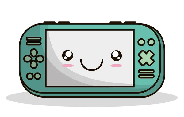 Diseño de tecnología de dibujos animados kawaii — Vector de stock