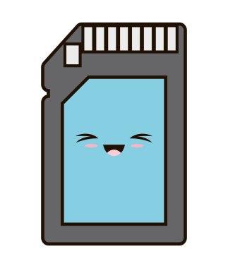 Kawaii cartoon teknoloji tasarım