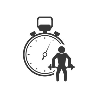 Chronometre ağırlık kaldırma sağlıklı yaşam tarzı tasarım