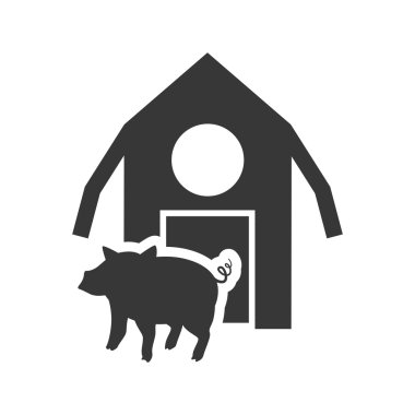 Bina siluet çiftlik