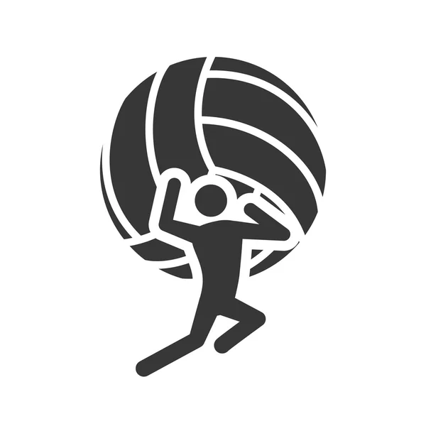 Ball volleyball sport design — Stock Vector