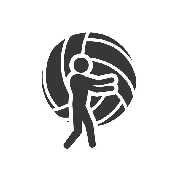 ボール バレーボール スポーツ デザイン — ストックベクタ
