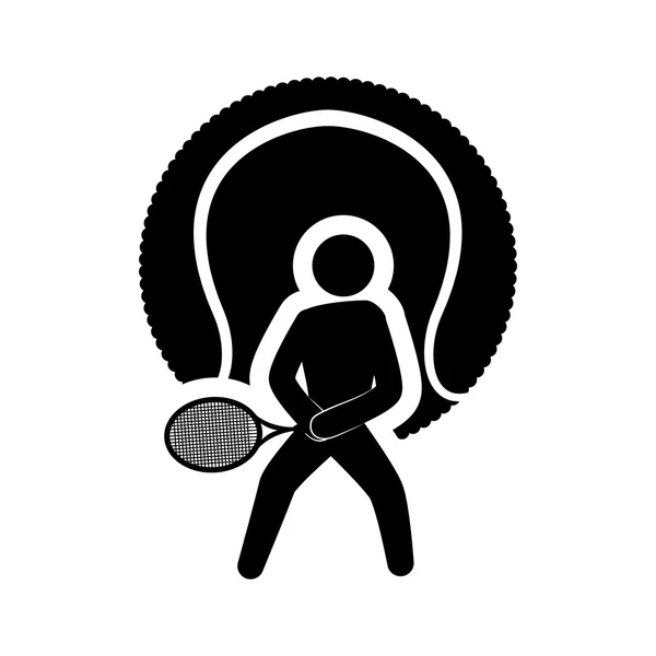 Topu tenis spor tasarım — Stok Vektör