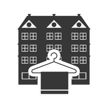 Bina siluet havlu otel