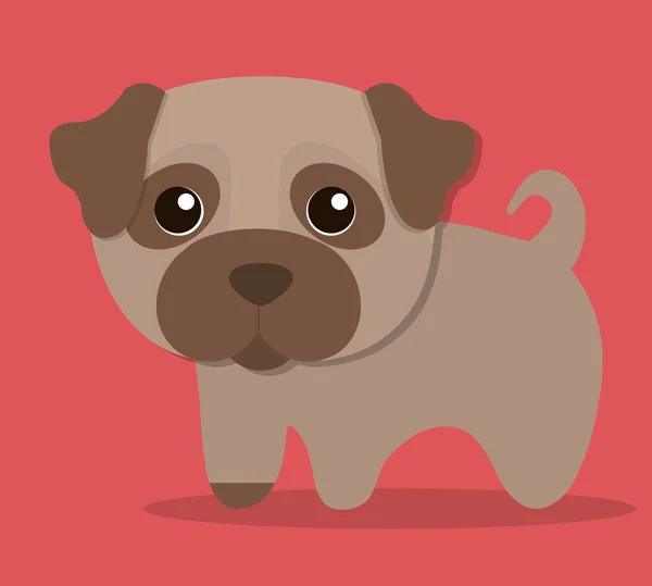 Cão desenho animado pet design — Vetor de Stock