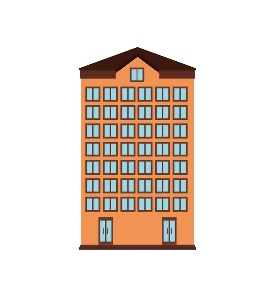 Gebäude Tower City Ikone. Vektorgrafik — Stockvektor