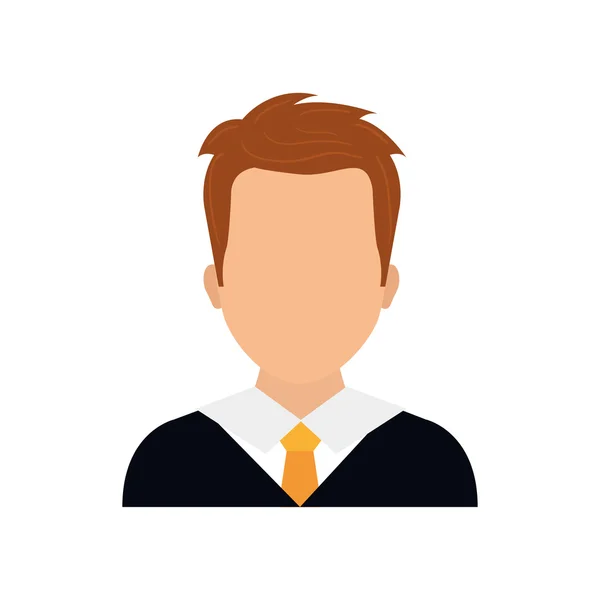 Hombre hombre avatar traje persona icono. Gráfico vectorial — Vector de stock