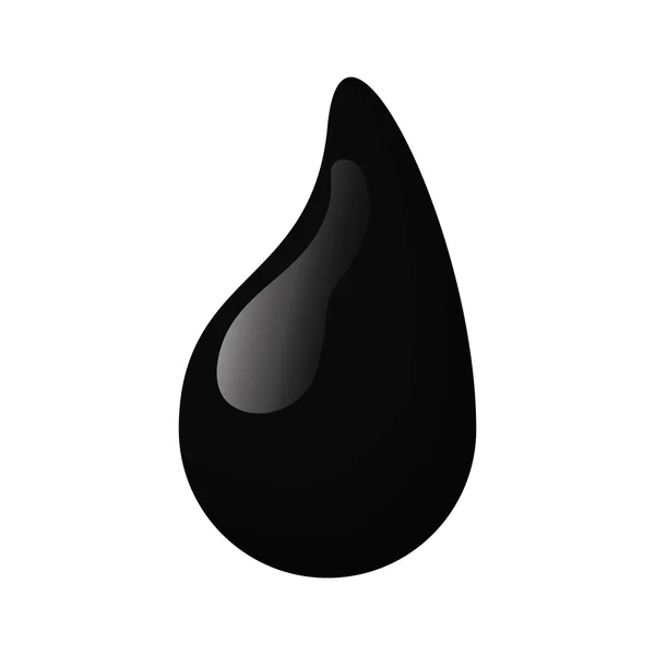 Gota de petróleo icono de la industria petrolera. Gráfico vectorial — Vector de stock