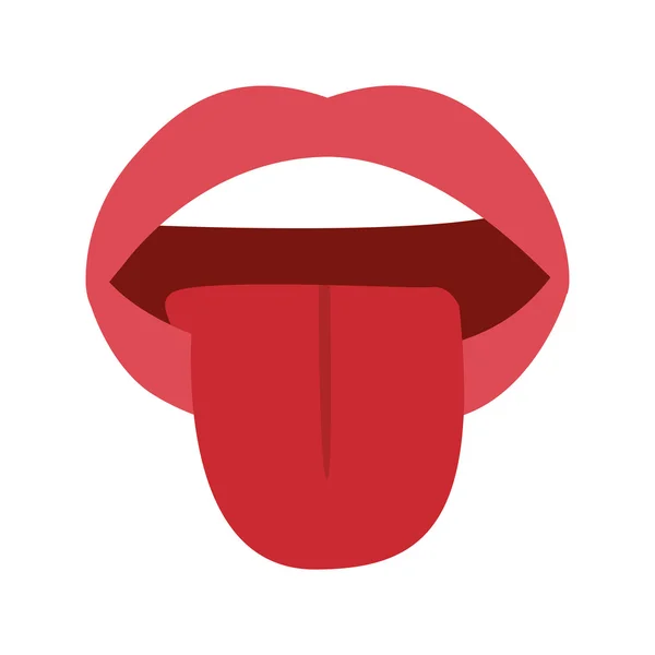 Mond lippen demale ontwerp — Stockvector