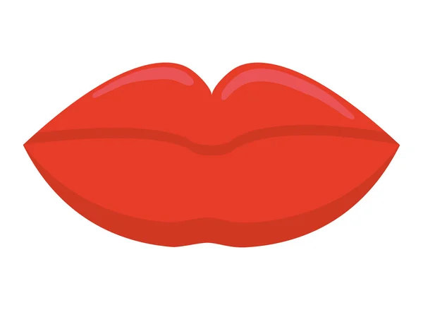 Mund Lippen Demale Design — Stockvektor