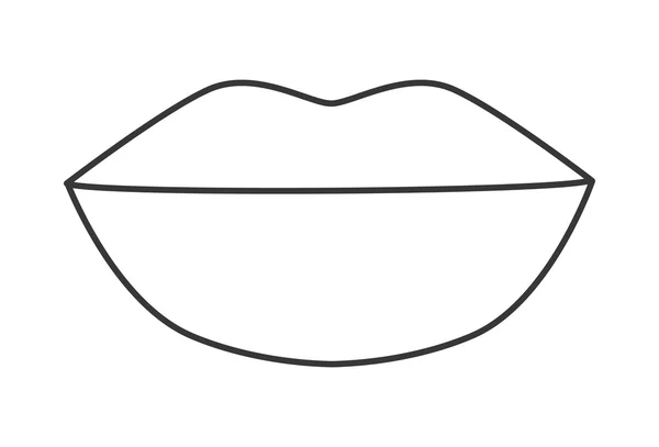 Boca labios demale diseño — Vector de stock