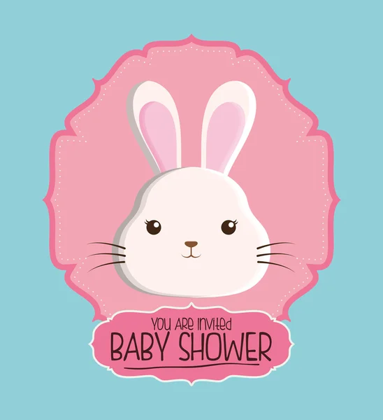 Baby shower kort design — Stock vektor