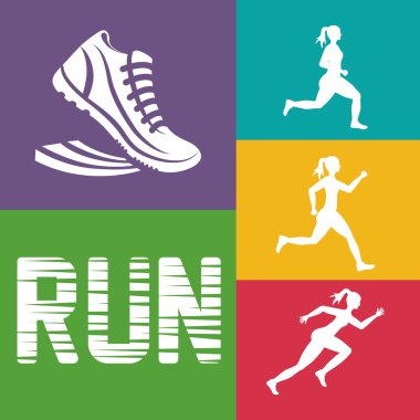 koşucu atlet tasarım çalışan